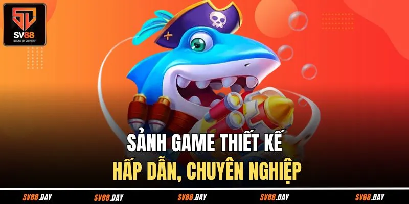 Sảnh game thiết kế hấp dẫn, chuyên nghiệp